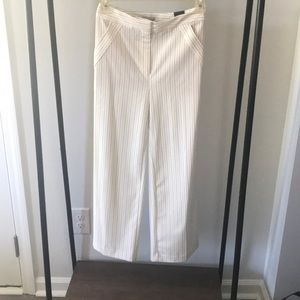 Pinstripe crop pants